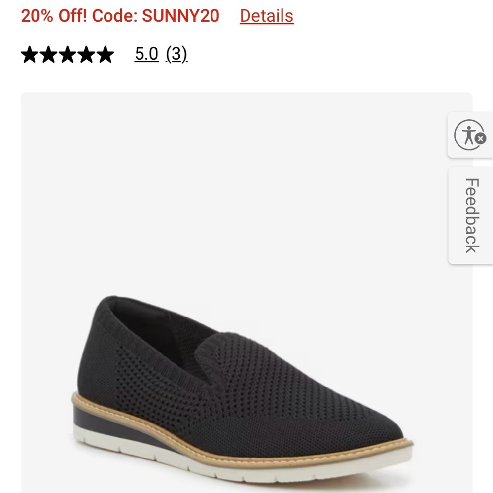 Kelly & Katie Levine - Black Wedge Slip-On Shoes